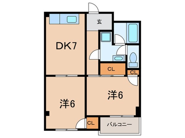 ポコアポコ住吉メゾンⅡの物件間取画像